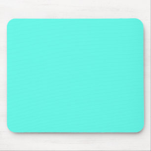 Aquamarine (solid color) mouse pad