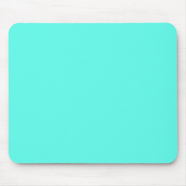 Aquamarine   (solid color)  mouse pad (Front)