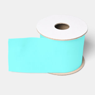 Aquamarine (solid colour) grosgrain ribbon