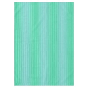 Aquamarine Teal and Green Vertical Stripes Pattern Tablecloth