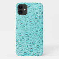 Aquamarine water droplets Case-Mate iPhone case