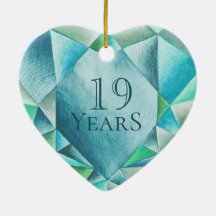 Aquamarine Watercolor Heart Cute Valentine's Day