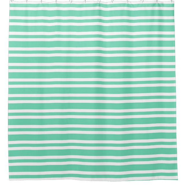 Aquamarine White Stripes Pattern (Front)