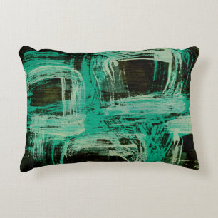 Aquamarine Windows I Accent Pillow