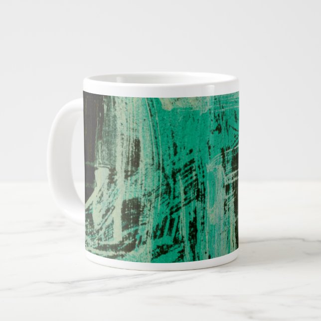 Aquamarine Windows I Large Coffee Mug (Front Left)