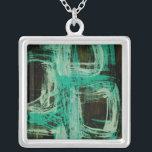 Aquamarine Windows I Silver Plated Necklace<br><div class="desc">Home Décor</div>