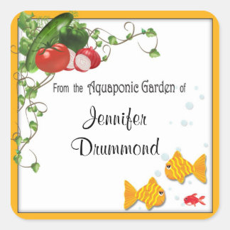 Aquaponic gardener labels