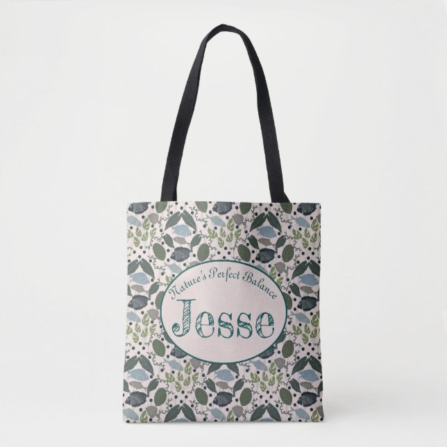 Aquaponics Fish Pattern | Sustainable Tote Bag (Front)