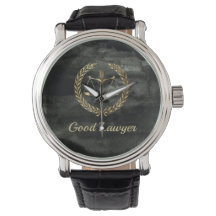 Aquarel black and gold lawyer
