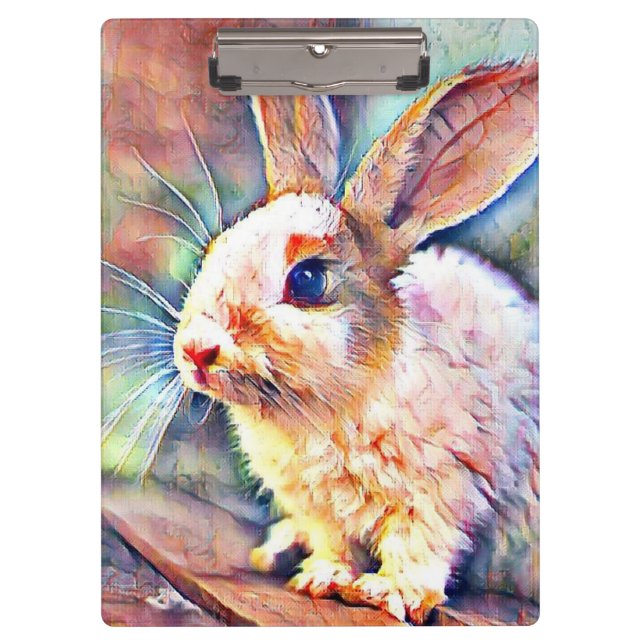 aquarell bunny clipboard (Front)