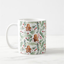 Aquarell Christmas Pattern Lebgâteau Tasse à café