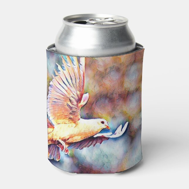 aquarell dove can cooler (Can Front)