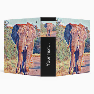 aquarell elephant binder