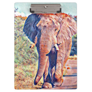 aquarell elephant clipboard