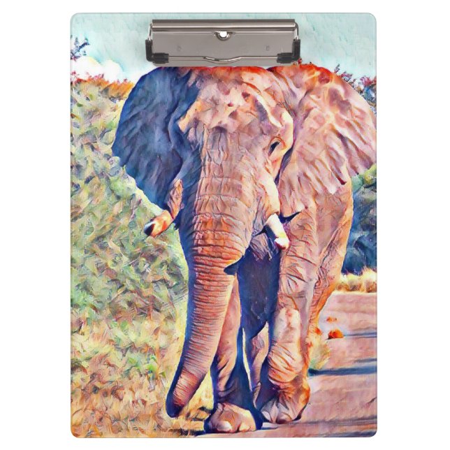 aquarell elephant clipboard (Front)