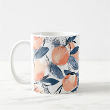 Aquarell Pêche Design Tasse à café