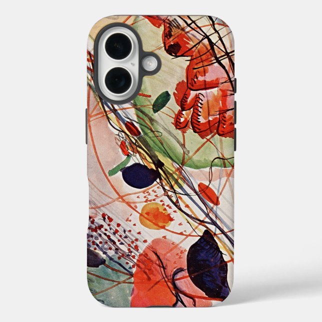 Aquarell Symphony: Abstract Art iPhone Case (Back)