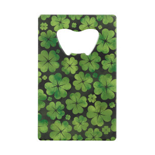 Aquarelle à quatre feuilles de Motif Shamrock Luck