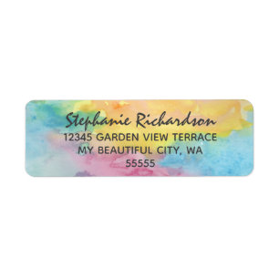 Aquarelle Abstrait Whimsical Colorful Mariage