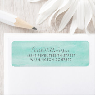 Aquarelle Abstraite dans Mint Seafoam Adresse de r