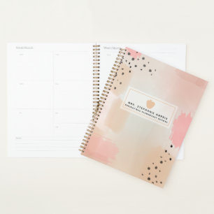 Aquarelle Abstraite Pink Apple enseignant planific