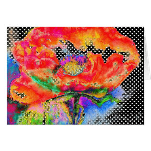 Aquarelle Abstraite rouge