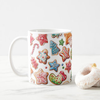 Aquarelle adorable Cookies de Noël Mug