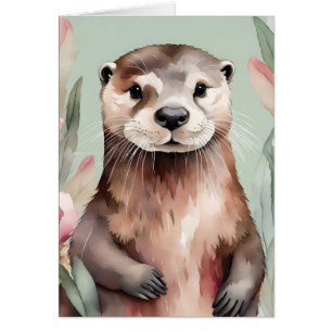 Aquarelle adorable Otter