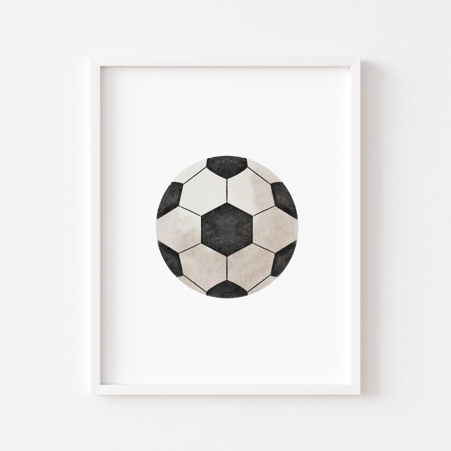 Aquarelle affiche vintage de football (Créateur téléchargé)