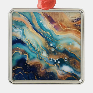 Aquarelle Agate Noël Ornement