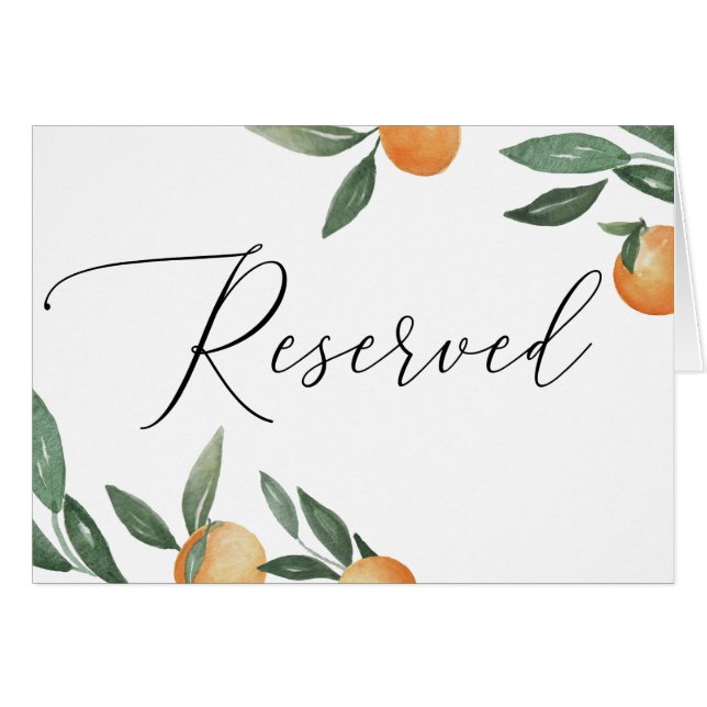 Aquarelle agrumes jardin mariage signe réservé (Devant Horizontal)