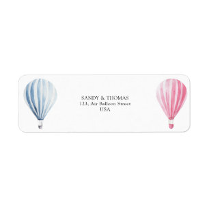 Aquarelle Air Balloons Révélation de genre
