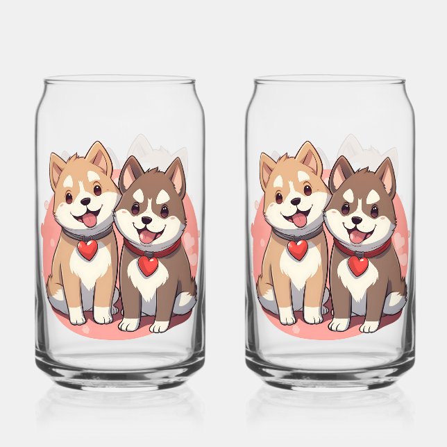 Aquarelle Akita Puppies (Recto)