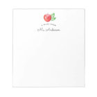 Aquarelle Apple Note du Bloc-notes de l'enseignant