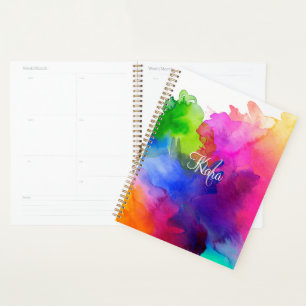 Aquarelle arc-en-ciel Abstraite