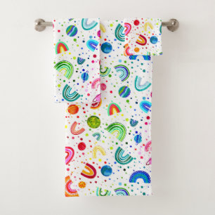 Aquarelle arc-en-ciel Galaxy Girls coloré