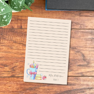 Aquarelle Art Enseignant Jugé Post-It Notes