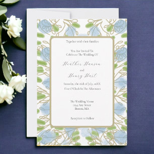 Aquarelle artistique moderne Faire-part de mariage