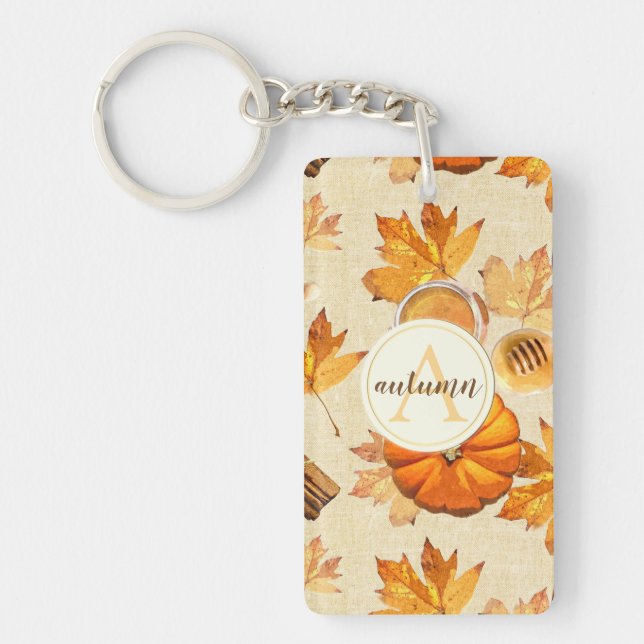 Aquarelle Automne Magie Parfums Vintages Monogramm (Devant)