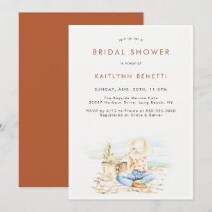 Aquarelle Beachside Bridal Douche Invitation
