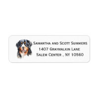 Aquarelle Bernese Mountain Dog