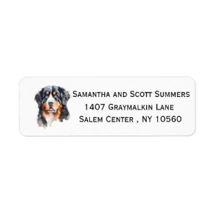 Aquarelle Bernese Mountain Dog