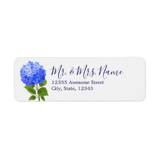 Aquarelle bleu Hydrangea