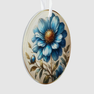 Aquarelle Bleu marguerite