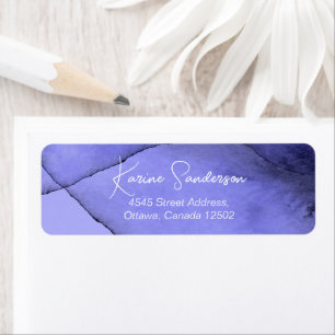 Aquarelle bleu violet lavande