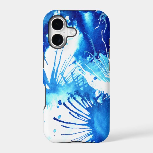 Aquarelle bleue Abstraite (Verso)