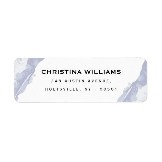 Aquarelle bleue Abstraite et minimaliste