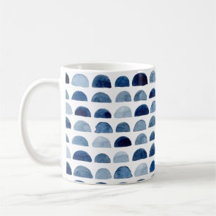 Aquarelle bleue design classique tasse de thé café
