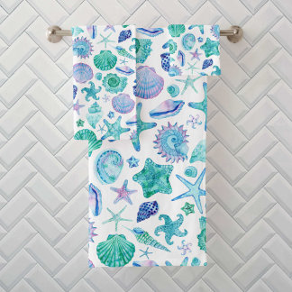 Aquarelle Blue Sea Shops et Motif Starfish