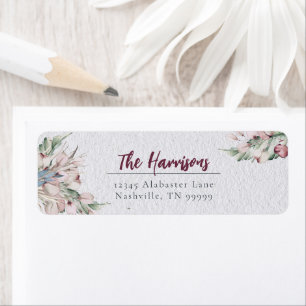 Aquarelle Boho Floral et Botanique Adresse